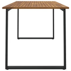 vidaXL Gartentisch mit Beinen in U-Form 140×80×75 cm Massivholz Akazie