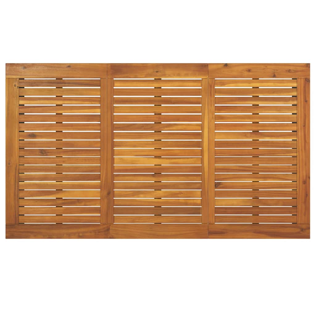 vidaXL Gartentisch mit Beinen in U-Form 140×80×75 cm Massivholz Akazie