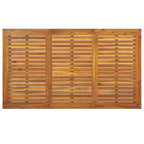 vidaXL Gartentisch mit Beinen in U-Form 140×80×75 cm Massivholz Akazie