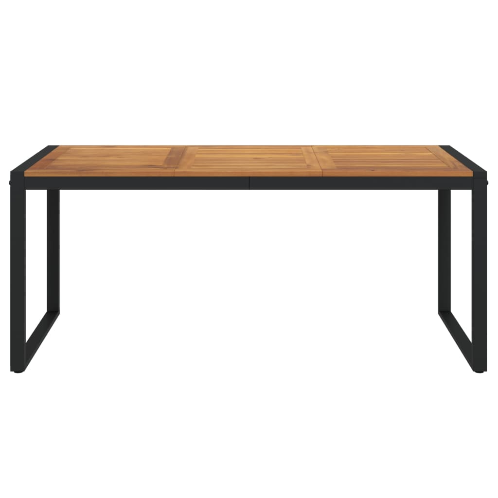 vidaXL Gartentisch mit Gestell U-Form 180x90x75 cm Akazie Massivholz