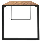 vidaXL Gartentisch mit Gestell U-Form 180x90x75 cm Akazie Massivholz