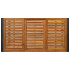 vidaXL Gartentisch mit Gestell U-Form 180x90x75 cm Akazie Massivholz