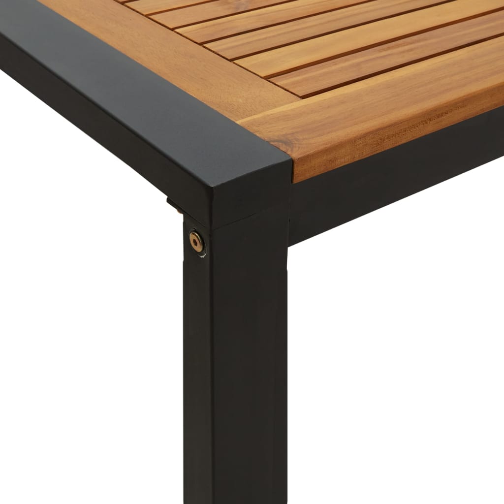 vidaXL Gartentisch mit Gestell U-Form 180x90x75 cm Akazie Massivholz