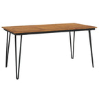 vidaXL Gartentisch mit Haarnadel-Beinen 160x80x75 cm Massivholz Akazie