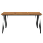vidaXL Gartentisch mit Haarnadel-Beinen 160x80x75 cm Massivholz Akazie