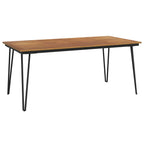 vidaXL Gartentisch Haarnadel-Tischbeine 180x90x75 cm Akazie Massivholz