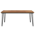 vidaXL Gartentisch Haarnadel-Tischbeine 180x90x75 cm Akazie Massivholz