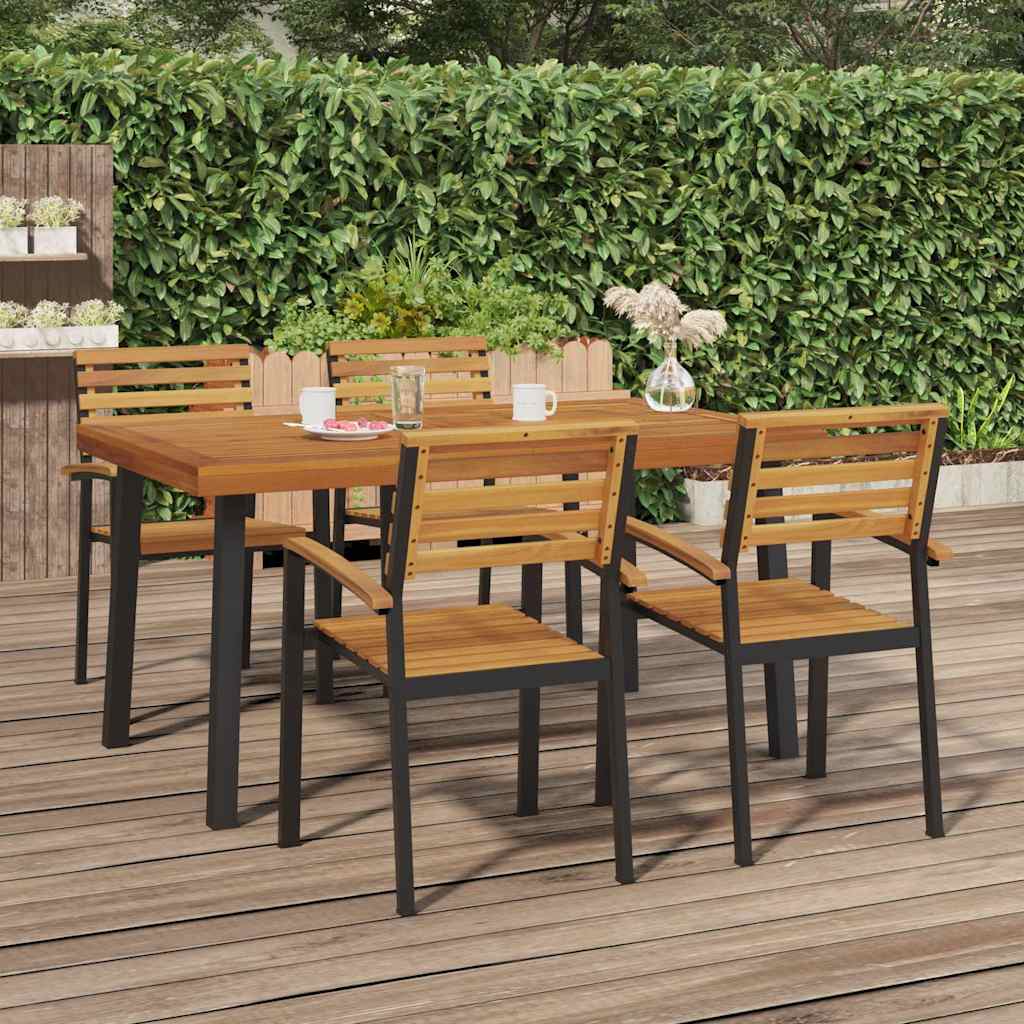 vidaXL Gartentisch 150x90x75 cm Massivholz Akazie