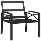 vidaXL Gartenstühle mit Sandfarbigen Kissen 2 Stk. 68x76x79 cm Stahl