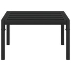 vidaXL Garten-Couchtisch Schwarz 60x60x35 cm Stahl