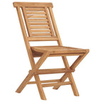 vidaXL Gartenstühle 2 Stk. Klappbar 47x63x90 cm Massivholz Teak