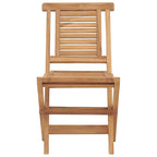 vidaXL Gartenstühle 2 Stk. Klappbar 47x63x90 cm Massivholz Teak