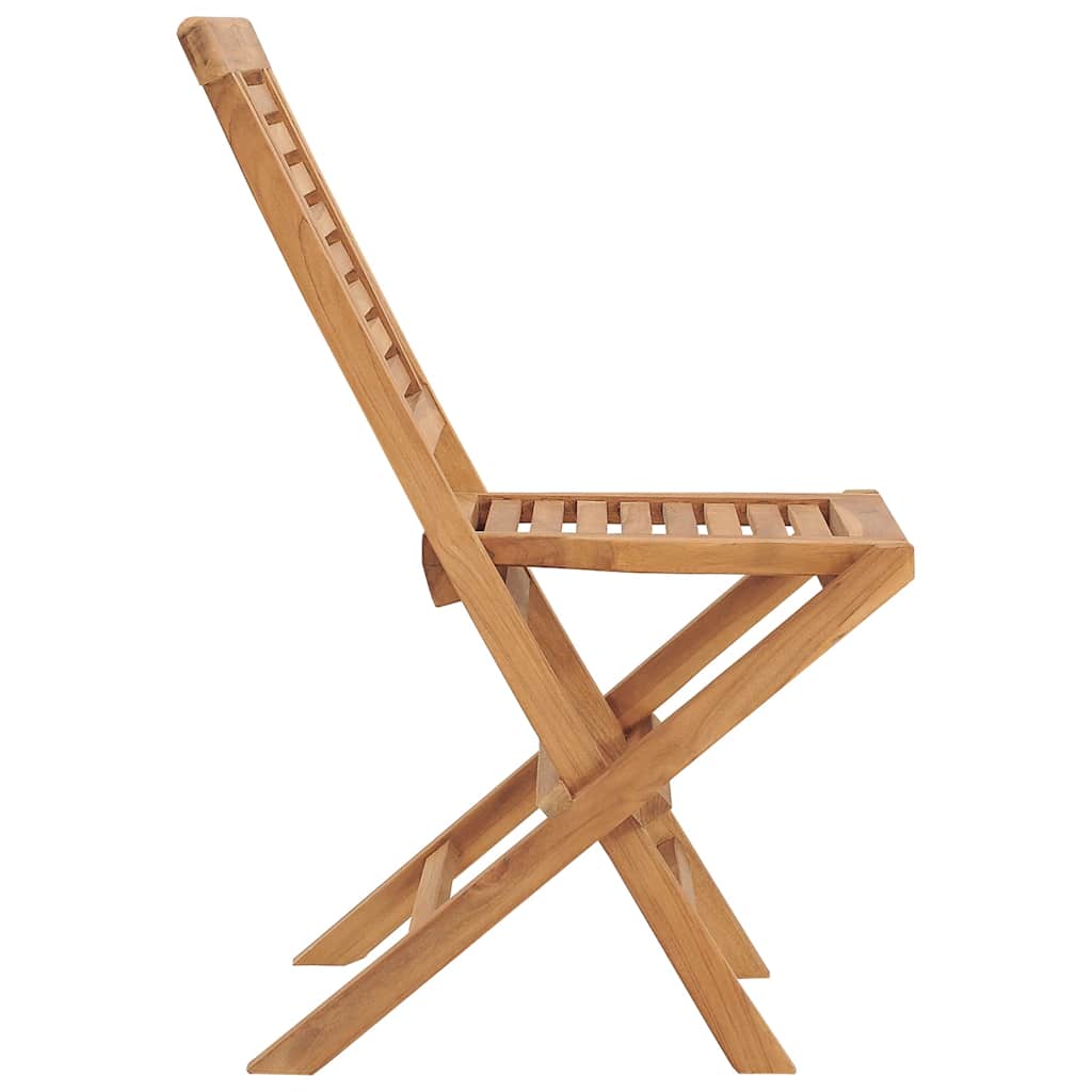 vidaXL Gartenstühle 2 Stk. Klappbar 47x63x90 cm Massivholz Teak