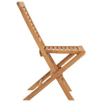 vidaXL Gartenstühle 2 Stk. Klappbar 47x63x90 cm Massivholz Teak