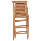 vidaXL Gartenstühle 2 Stk. Klappbar 47x63x90 cm Massivholz Teak
