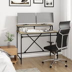 vidaXL Schreibtisch Sonoma-Eiche 100x50x90 cm Holzwerkstoff und Eisen