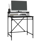 vidaXL Schreibtisch Schwarz 80x50x90 cm Holzwerkstoff und Eisen