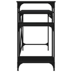 vidaXL Schreibtisch mit Regal Schwarz 105x50x90cm Holzwerkstoff Eisen