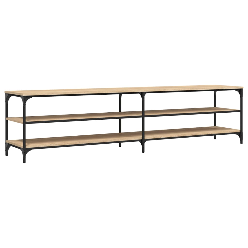 vidaXL TV-Schrank Sonoma-Eiche 200x30x50 cm Holzwerkstoff und Metall