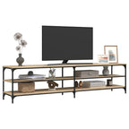 vidaXL TV-Schrank Sonoma-Eiche 200x30x50 cm Holzwerkstoff und Metall