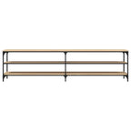 vidaXL TV-Schrank Sonoma-Eiche 200x30x50 cm Holzwerkstoff und Metall