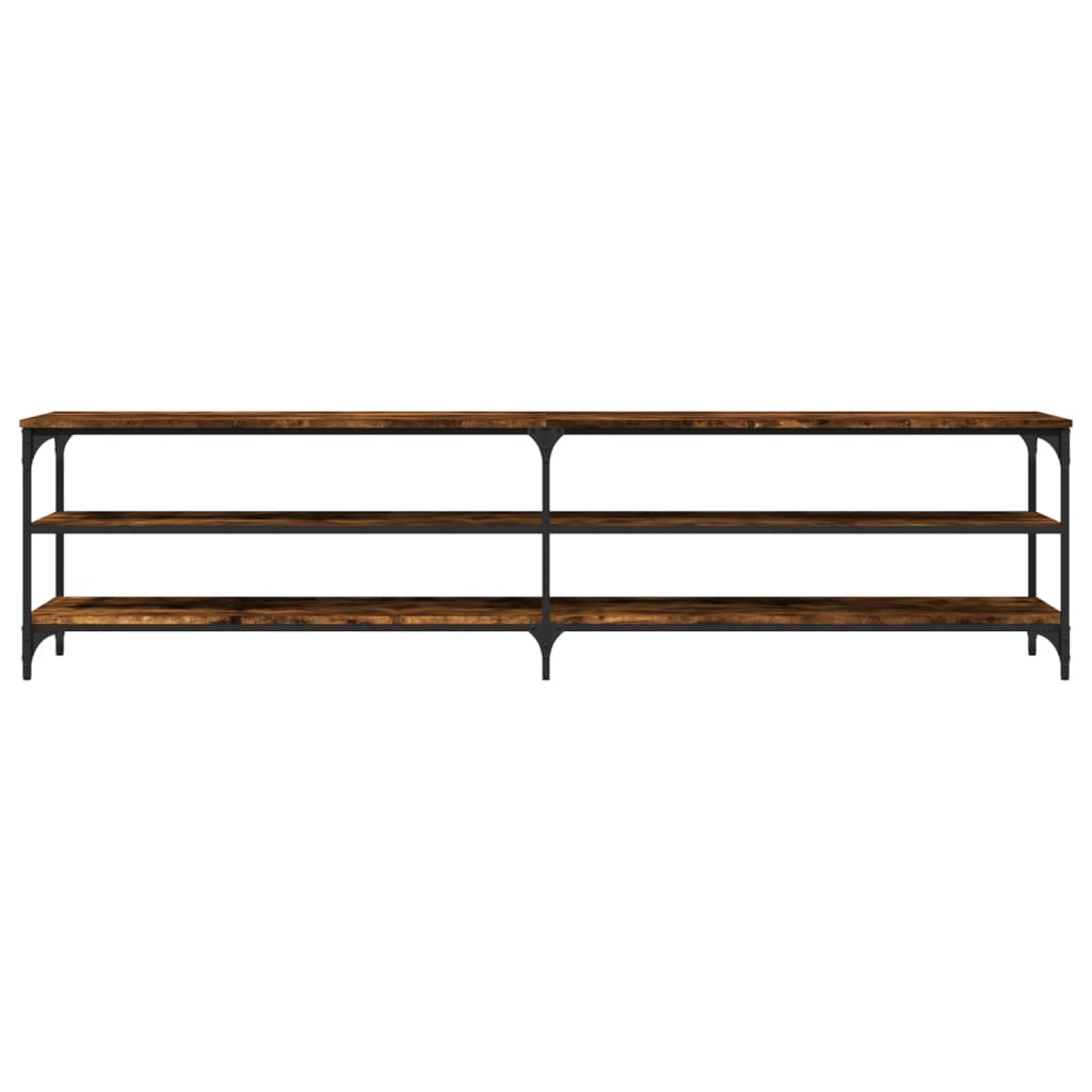 vidaXL TV-Schrank Räuchereiche 200x30x50 cm Holzwerkstoff und Metall