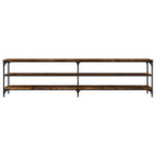vidaXL TV-Schrank Räuchereiche 200x30x50 cm Holzwerkstoff und Metall