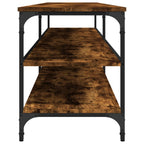 vidaXL TV-Schrank Räuchereiche 200x30x50 cm Holzwerkstoff und Metall
