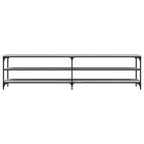 vidaXL TV-Schrank Grau Sonoma 200x30x50 cm Holzwerkstoff und Metall