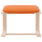 vidaXL Fußhocker Dunkelgelb 51x41x40 cm Stoff
