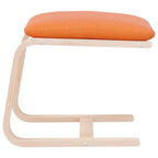 vidaXL Fußhocker Dunkelgelb 51x41x40 cm Stoff