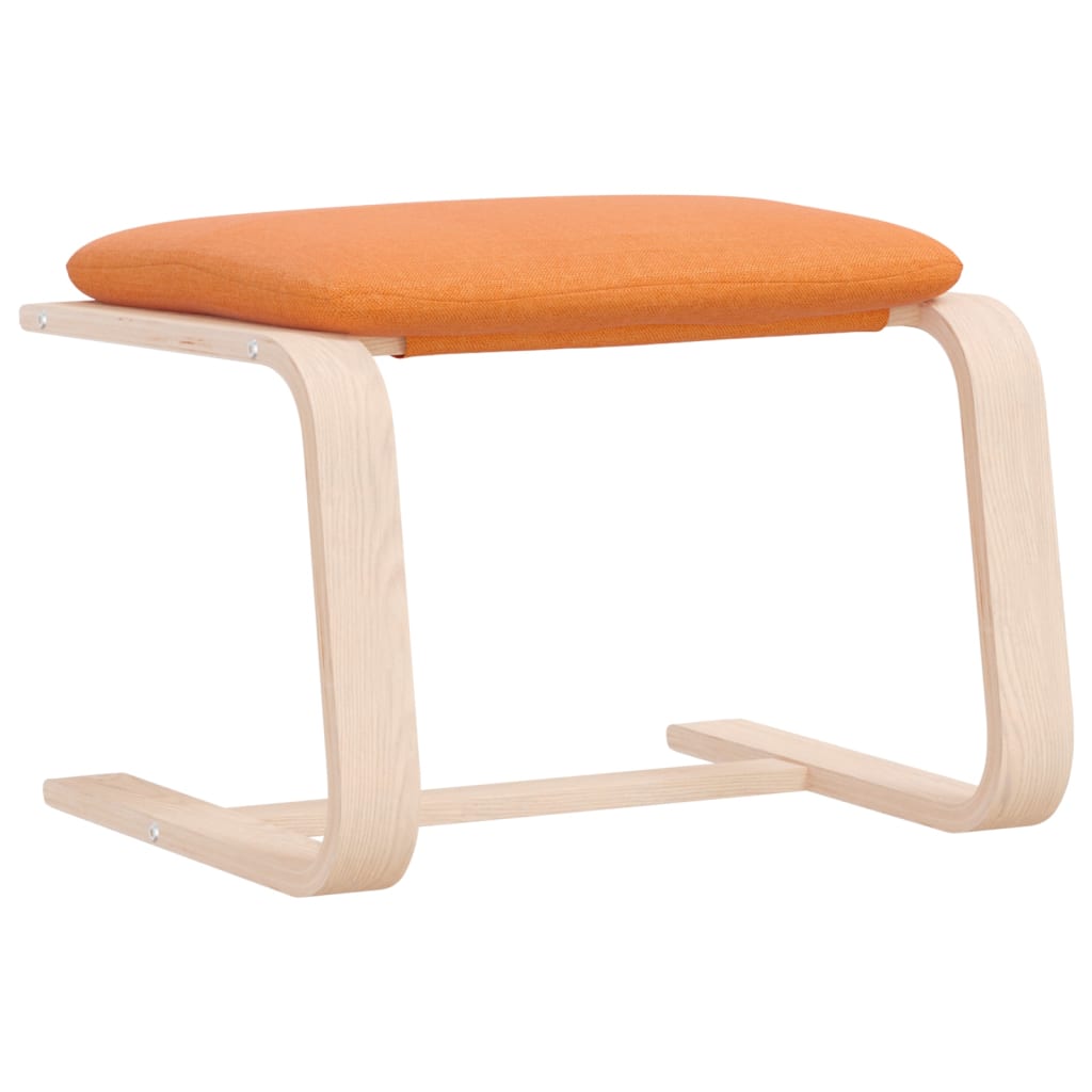 vidaXL Fußhocker Dunkelgelb 51x41x40 cm Stoff