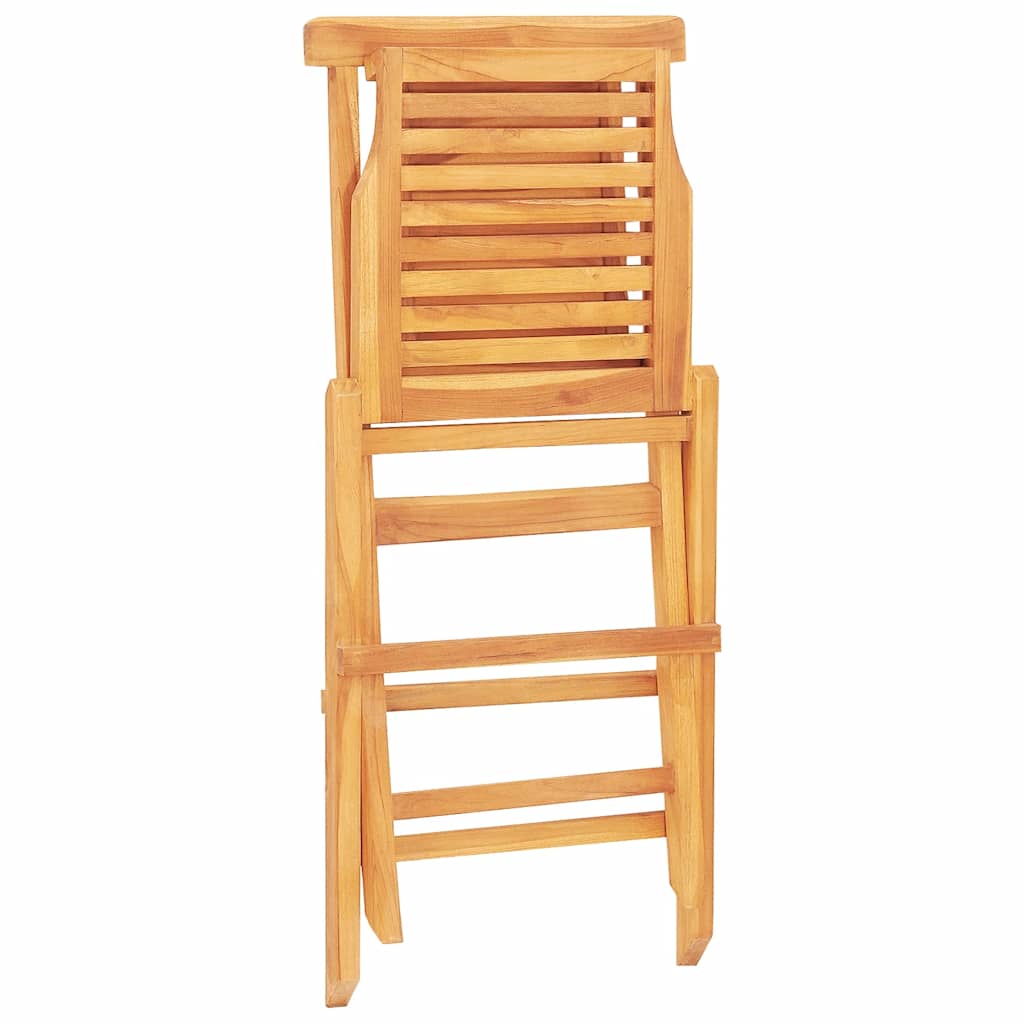 vidaXL Gartenstühle 6 Stk. Klappbar 47x63x90 cm Massivholz Teak