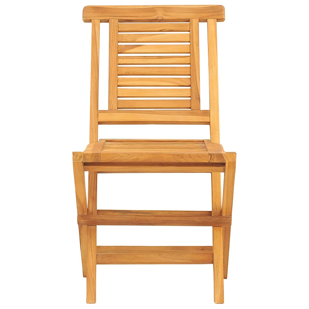 vidaXL Gartenstühle 6 Stk. Klappbar 47x63x90 cm Massivholz Teak
