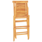 vidaXL Gartenstühle 8 Stk. Klappbar 47x63x90 cm Massivholz Teak