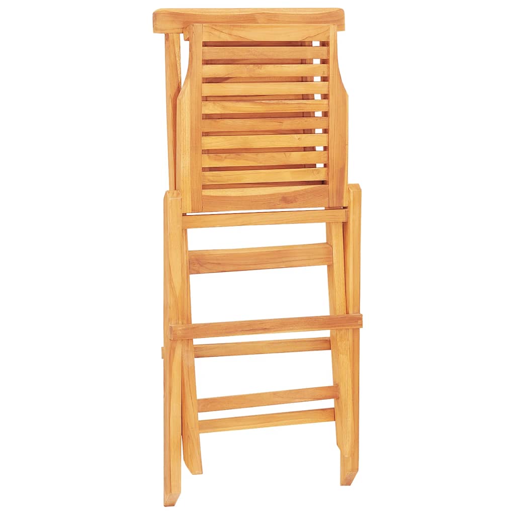 vidaXL Gartenstühle 8 Stk. Klappbar 47x63x90 cm Massivholz Teak