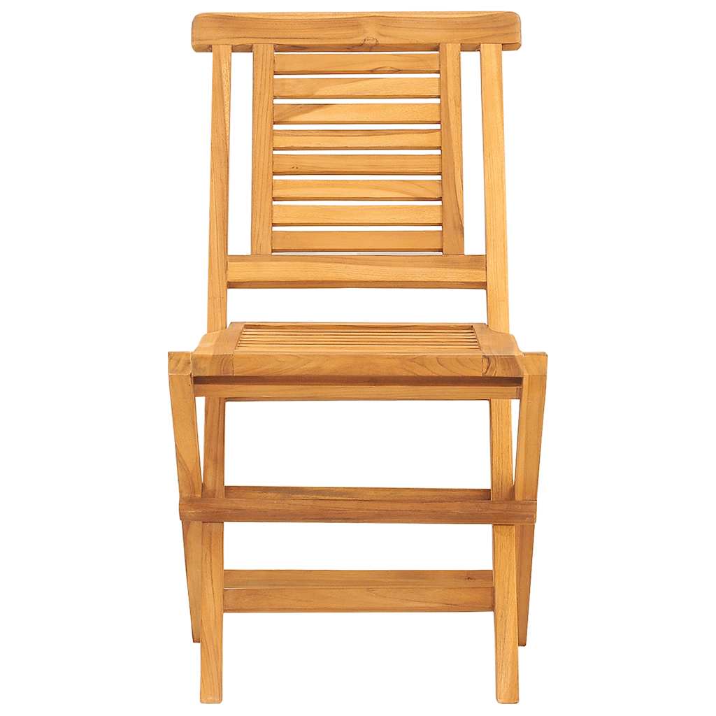 vidaXL Gartenstühle 8 Stk. Klappbar 47x63x90 cm Massivholz Teak