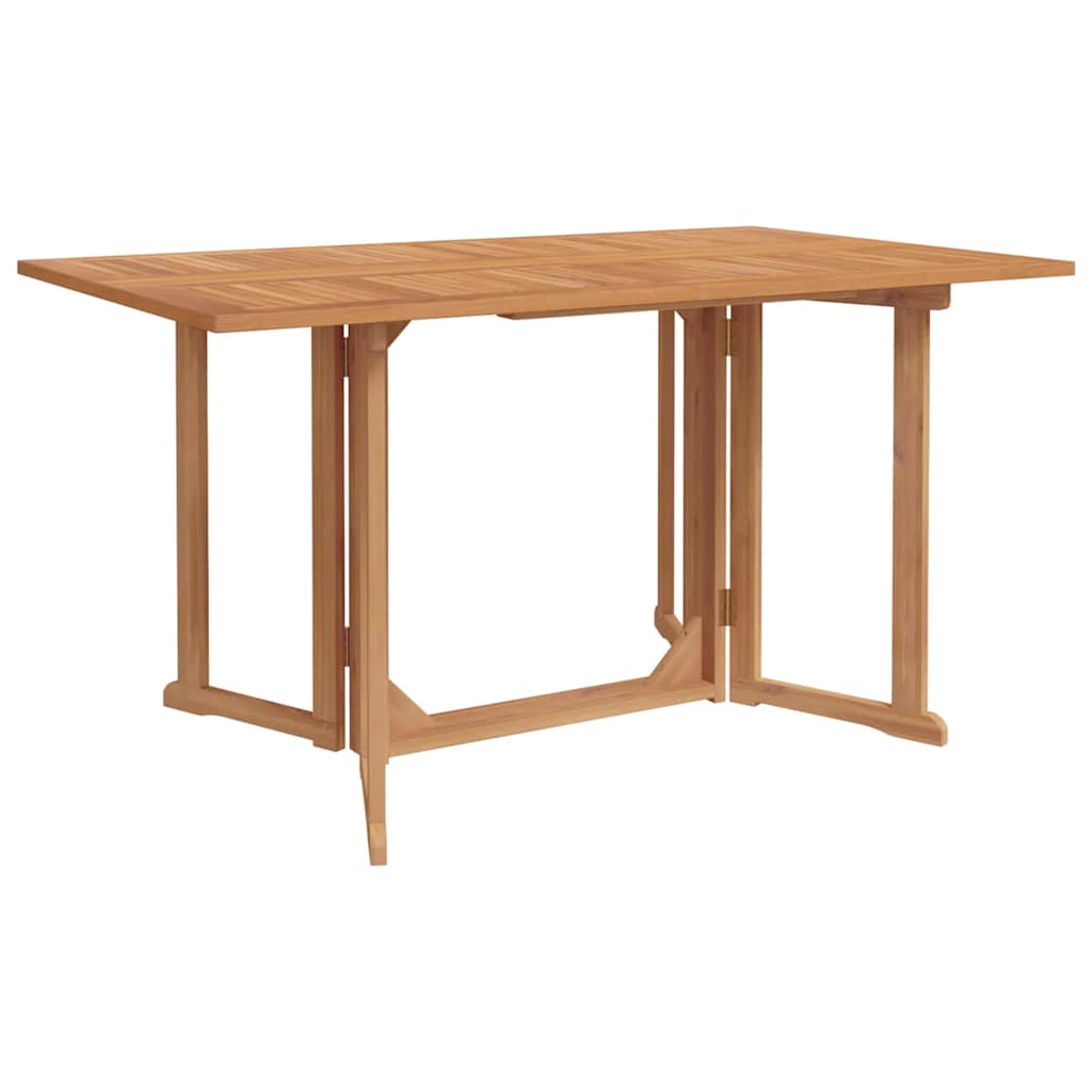 vidaXL Garten Essgruppe 7 pcs Braun Massivholz Teak