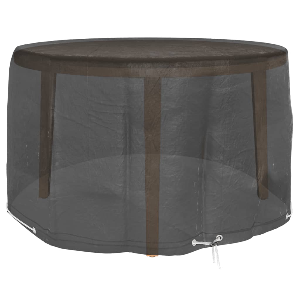 vidaXL Gartenmöbel-Abdeckungen 2 Stk. 6 Ösen Ø125x75 cm Rund