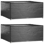 vidaXL Gartenmöbel-Abdeckungen 2 Stk. 16 Ösen 205x205x90cm Quadratisch