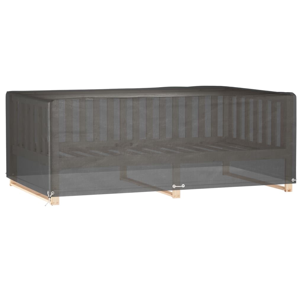 vidaXL Gartenmöbel-Abdeckungen 2 Stk. 12 Ösen 213x132x75 cm Rechteckig