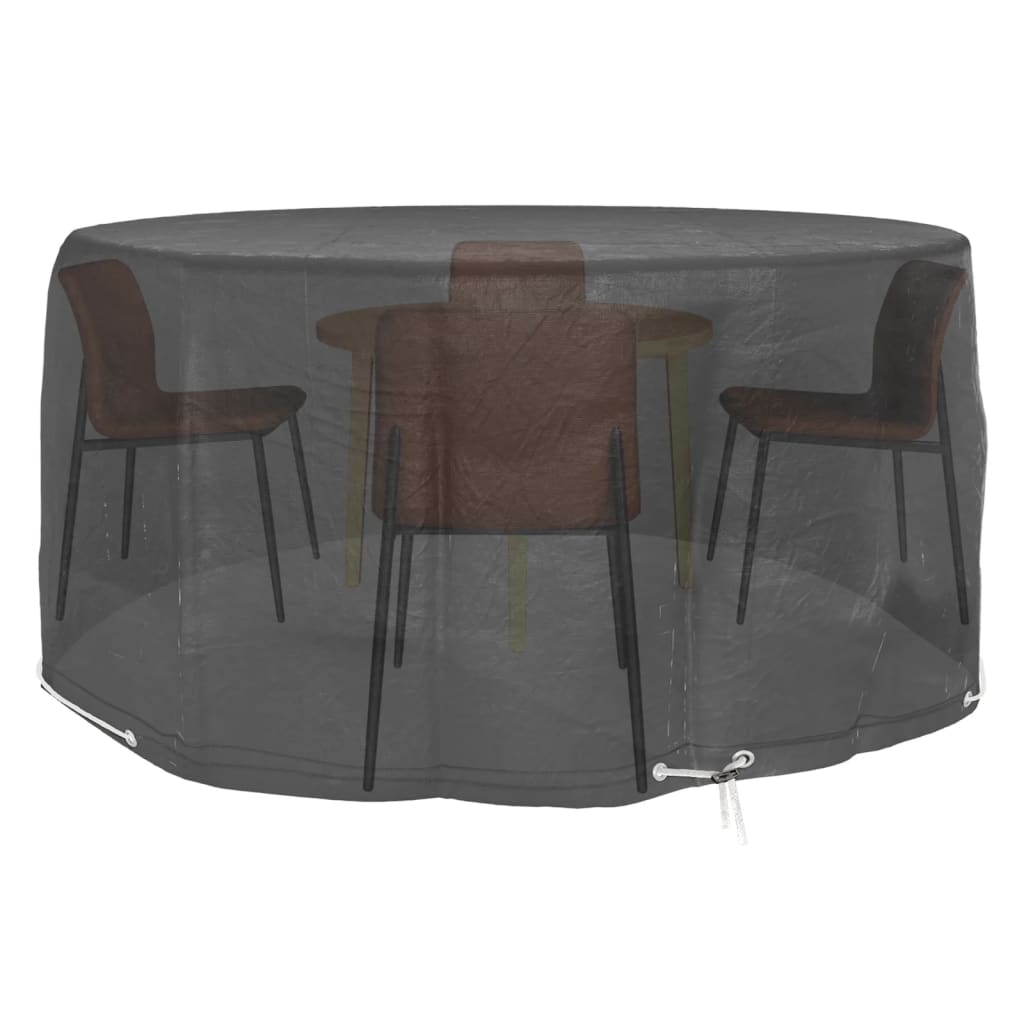 vidaXL Gartenmöbel-Abdeckungen 2 Stk. 10 Ösen Ø230x90 cm Rund