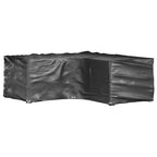 vidaXL Gartenmöbel-Abdeckungen in L-Form 2 Stk. 16 Ösen 215x215x70 cm
