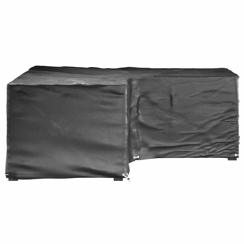 vidaXL Gartenmöbel-Abdeckungen in L-Form 2 Stk. 16 Ösen 215x215x70 cm
