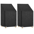 vidaXL Abdeckungen für Gartenstühle 2 Stk. 8 Ösen 65x65x80/120 cm
