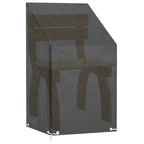 vidaXL Abdeckungen für Gartenstühle 2 Stk. 8 Ösen 65x65x80/120 cm