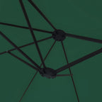 vidaXL Doppelsonnenschirm Grün 449x265 cm