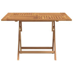 vidaXL Gartentisch Klappbar 110x110x75 cm Massivholz Teak