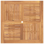 vidaXL Gartentisch Klappbar 110x110x75 cm Massivholz Teak