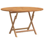 vidaXL Gartentisch Klappbar Ø 110x75 cm Massivholz Teak